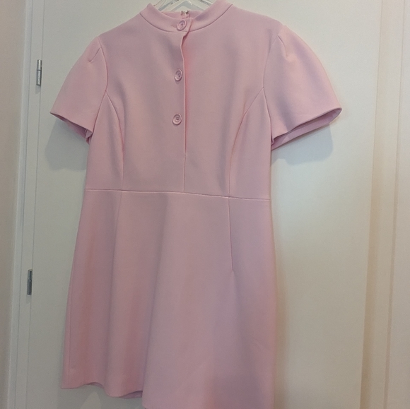 SCANLAN THEODORE ITALIAN MILANO BUTTON DRESS PINK size 10 US - Picture 5 of 8